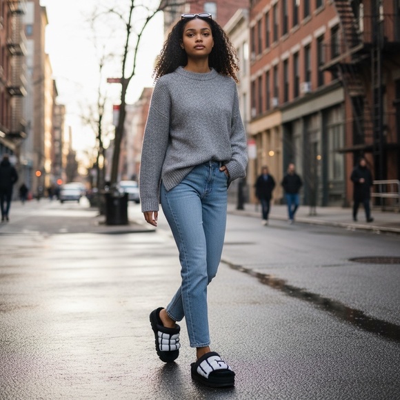 UGG maxi slide platform outdoor slippers - Picture 2 of 7